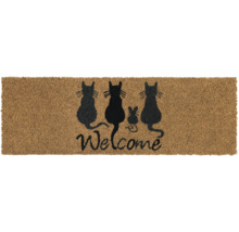 Rohožka s motívom mačiek a myši a nápisom Vitajte