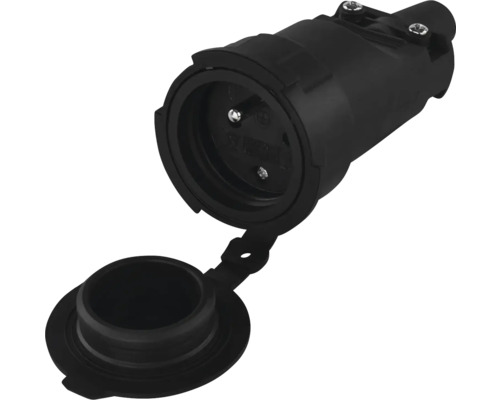 Zásuvka s výklopným vekom