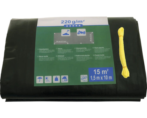 Krycia plachta 1,5 krát 10 metrov s povrázkom