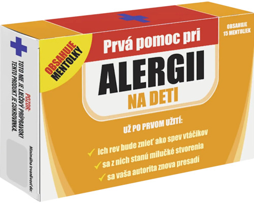 Balenie produktu na zmiernenie alergických symptómov u detí