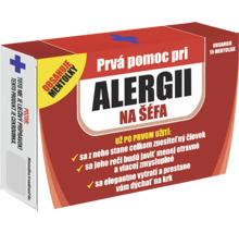 Balenie žartovného tovaru proti alergii na šéfa