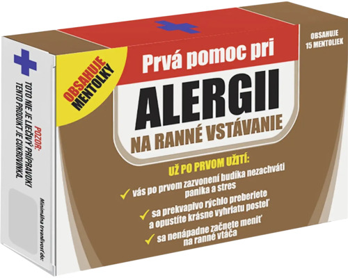 Mentolky Alergia na ranné vstávanie Balíček na podporu pri ranných alergiách