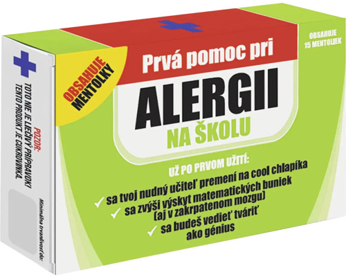 Balíček prvej pomoci pri alergiách do školy