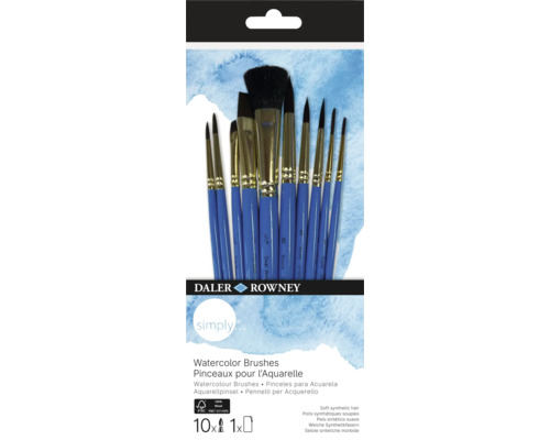 Sada akvarelových štetcov Daler Rowney s desiatimi štetcami