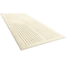 Koberec s moderným polkruhovým dizajnom