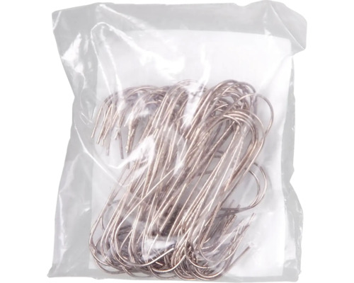 Balenie kovových záclonových háčikov