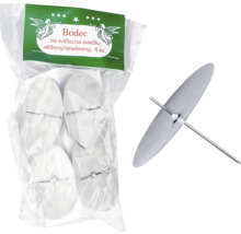 Strieborné držiaky na sviečky, 4 kusy