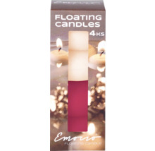 Balenie štyroch plávajúcich sviečok Emorro