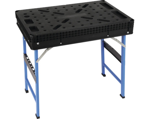 Pracovný stôl Starx 63 x 13 x 90 cm čierny, skladací, 450 kg Pracovný stôl so skladacími nohami