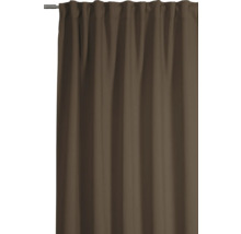 Záclona so zavesením na riasiacej páske na záclonovej tyči