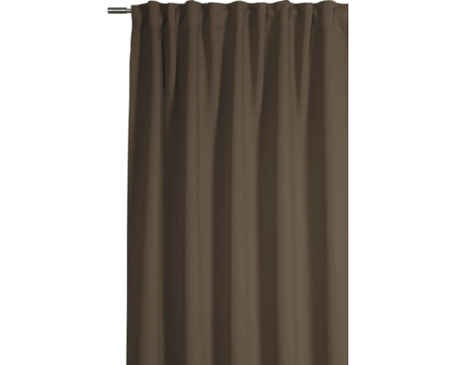 Záclona so zavesením na riasiacej páske na záclonovej tyči