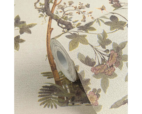 Rolka tapety s rastlinným vzorom