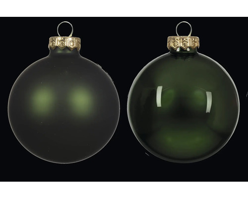 Dve sklenené vianočné gule so závesom