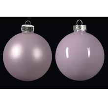 Dve fialové vianočné gule