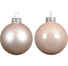 Dve sklenené vianočné gule