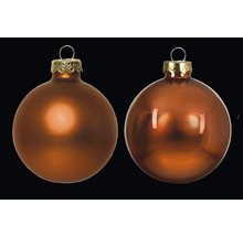 Dve sklenené vianočné gule