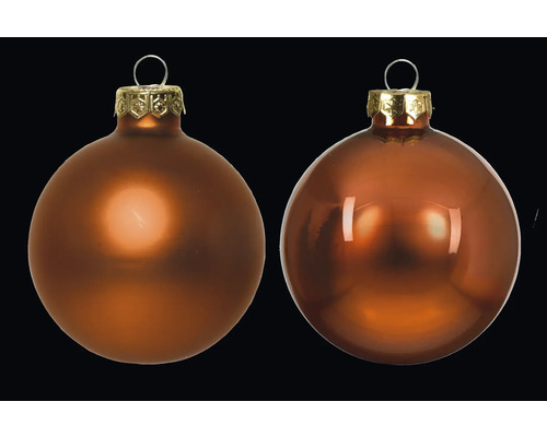 Dve sklenené vianočné gule