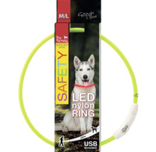 LED nylonový kruh pre psy s USB pripojením