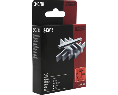 Balenie zošívacích sponiek 343/18