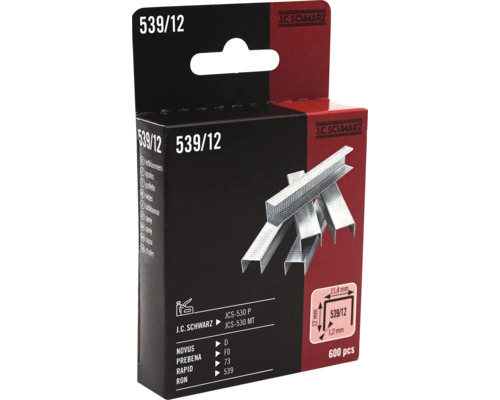 Sponky J C Schwarz 539/12, 600 kusov