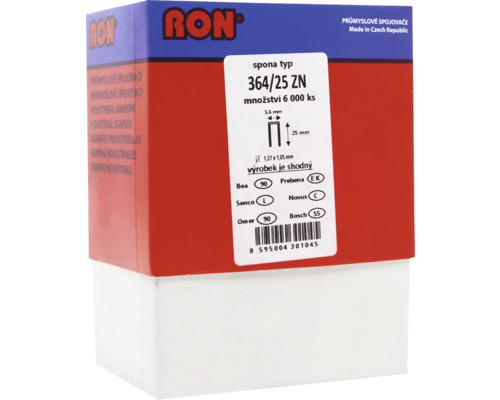 Balenie sponiek RON typ 364/25 ZN, 6000 kusov