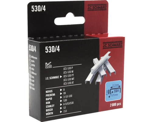 Sponky J.C. Schwarz typ 530/4 v balení