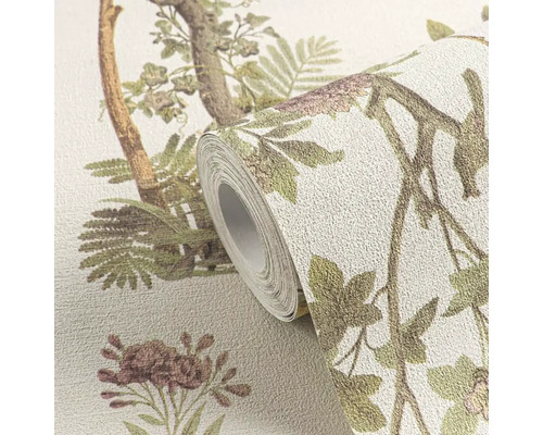 Rolka tapety s rastlinným vzorom