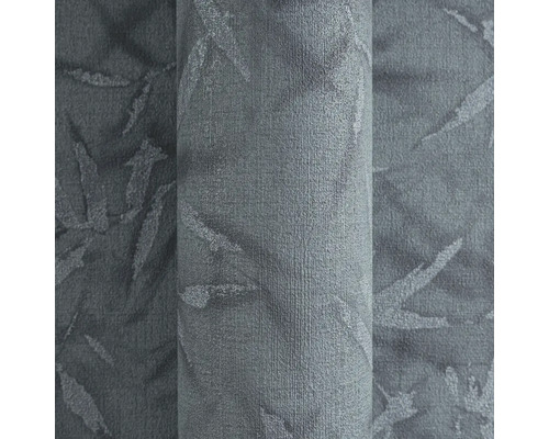 Sivá textilná rolka s motívom listov