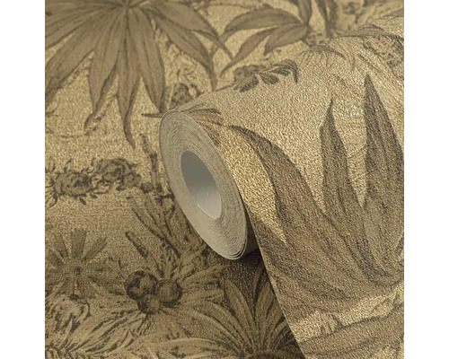 Rolka dekoratívnej tapety s rastlinným vzorom