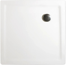 Štvorcová sprchová vanička s odtokovou armatúrou