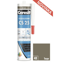 Ceresit Flexsilicone CS 25 sanitárny a škárovací silikón, farba Taupe