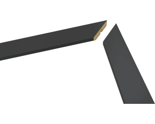 Dva čierne obrazové rámy s pokosovou hranou