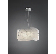 Moderná závesná lampa so skleneným tienidlom