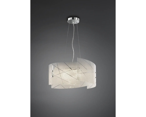 Moderná závesná lampa so skleneným tienidlom