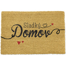 Rohožka s nápisom Sladký domov
