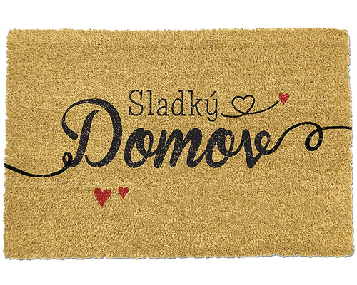 Rohožka s nápisom Sladký domov