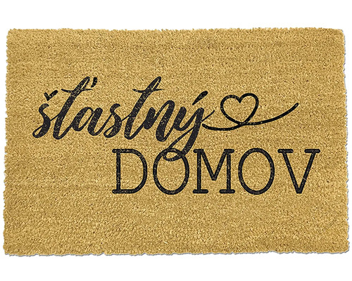 Rohožka s nápisom 'Šťastný Domov'