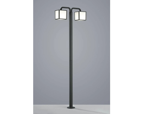 Vonkajšie svietidlo s dvoma štvorcovými hlavicami lámp