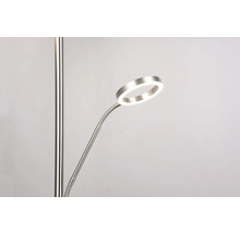 Stojacia lampa s flexibilným ramenom a LED kruhom