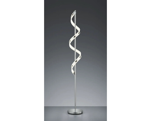 Stojacia lampa so špirálovým svetelným pásom a kovovou základňou