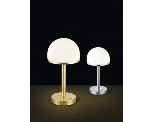 Dve stolové lampy s pologuľovým tienidlom