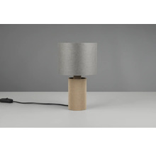 Stolná lampa s valcovým tienidlom a vrúbkovanou základňou