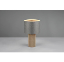 Stolná lampa s valcovým tienidlom a ryhovanou základňou