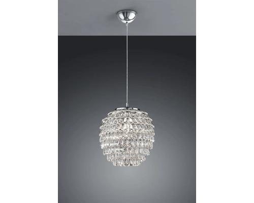 Krištáľové závesné svietidlo s krištáľmi v tvare kvapky