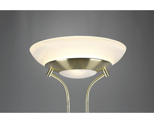 Stojacia lampa so skleneným tienidlom