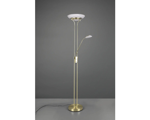 Stojacia lampa s lampou na čítanie a stropným svietidlom