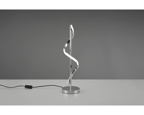 Stolná lampa so špirálovým dizajnom z kovu