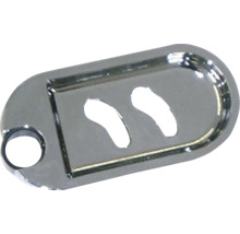 Kovová kľúčenka s výrezmi