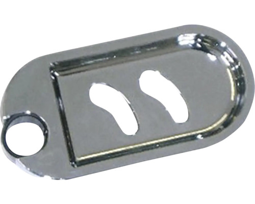 Mydlovnička pre tyč Ø25 mm Kovová kľúčenka s výrezmi