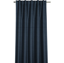 Modrý, nepriehľadný závesný panel so skladanou páskou